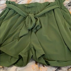 Green shorts